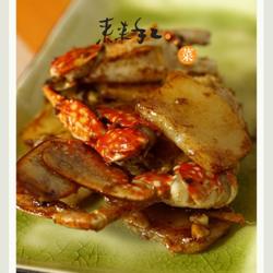 蟹炒年糕的做法[图]