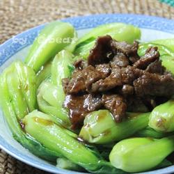 蚝油青菜牛肉的做法[图]