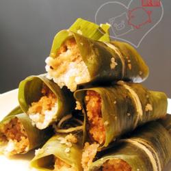 粽叶粉蒸排骨的做法[图]