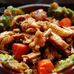 黄焖鸡贴菜饼子的做法[图]