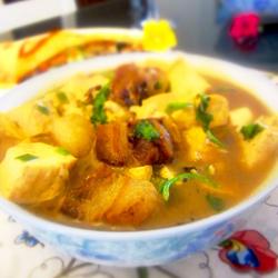 红烧肉豆腐浓汤的做法[图]