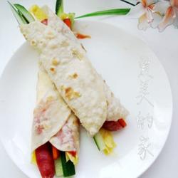 香肠鸡蛋卷饼的做法[图]