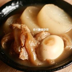 萝卜炖牛筋加蛋的做法[图]
