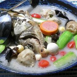 鱼头杂菜汤的做法[图]