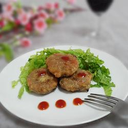 香煎西芹苹果牛肉饼的做法[图]