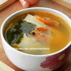 豆腐海藻鲜虾汤的做法[图]