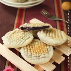 紫薯芝麻饼的做法[图]