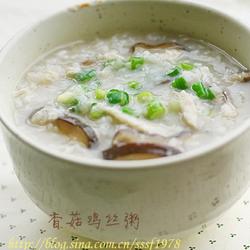 香菇鸡丝粥的做法[图]