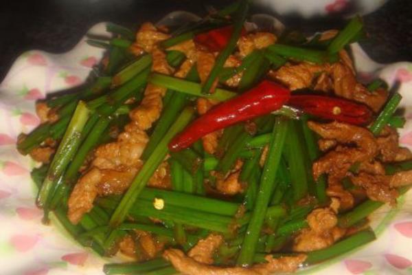 韭苔炒肉丝