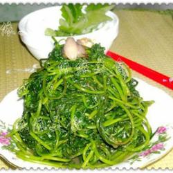 虾酱炒红薯叶的做法[图]