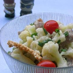 肉片花菜锅巴的做法[图]