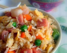 虾仁火腿蛋炒饭[图]