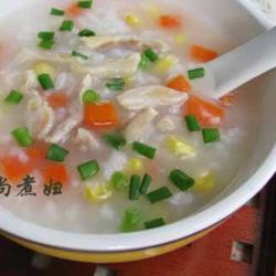 蔬菜鸡丝粥的做法[图]