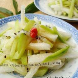 蜜梨桃丝的做法[图]