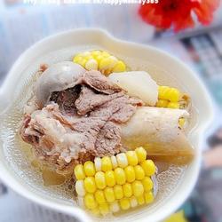 筒子骨玉米萝卜汤的做法[图]