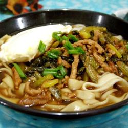 雪菜肉丝面的做法[图]
