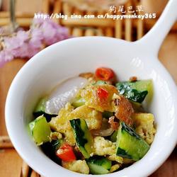 洋葱黄瓜炒鸡蛋的做法[图]