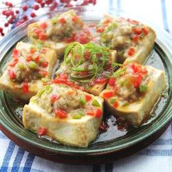 双色蒸酿豆腐的做法[图]