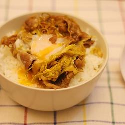 椰菜猪肉丼的做法[图]