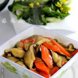 蚝香胡萝卜鲜菇片的做法[图]