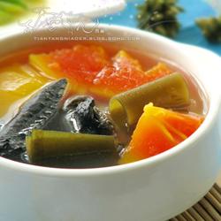 乌鸡海带木瓜汤的做法[图]