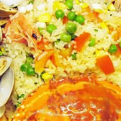 五彩海鲜烩饭的做法[图]