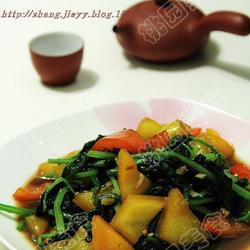 沙茶菠菜的做法[图]