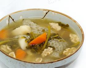 新鲜竹荪裙煲西洋菜山药