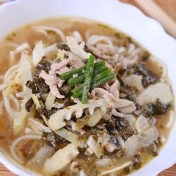 雪菜春笋肉丝面的做法[图]