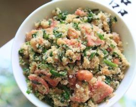 韭菜炒豆腐渣[图]