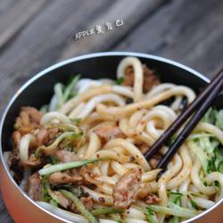 辣蒸豆豉鸡块凉拌面的做法[图]
