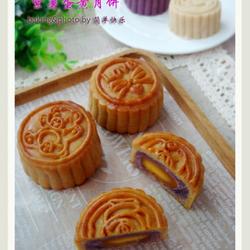 广式紫薯蛋黄月饼的做法[图]
