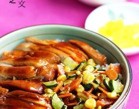 浓香煎鸡蔬菜饭[图]