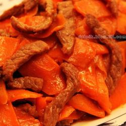 胡萝卜炒牛肉的做法[图]