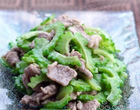 苦瓜炒肉片[图]