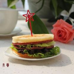 香菇酱火腿三明治的做法[图]