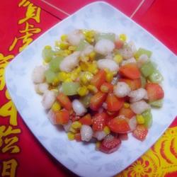 四色虾仁的做法[图]