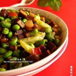 萝卜干炒毛豆的做法[图]