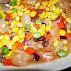 四色清炒虾仁的做法[图]