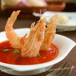 酥炸大虾配茄汁的做法[图]