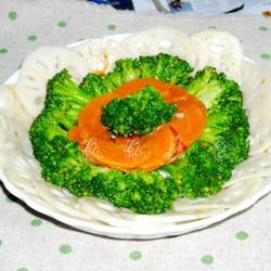 西兰花炒藕片的做法[图]