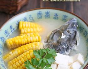 玉米鱼头豆腐汤