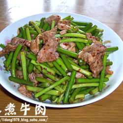 豉香肉片炒蒜苗的做法[图]