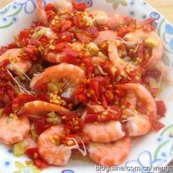 蒜蓉剁椒虾的做法[图]