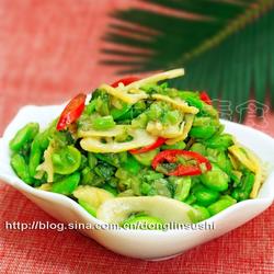雪菜竹笋炒豆瓣的做法[图]