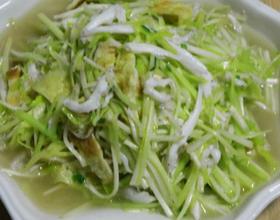 银鱼炒韭黄