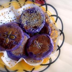 紫薯黑芝麻饼的做法[图]