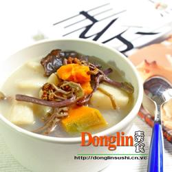 野山药南瓜煲蕨菜的做法[图]