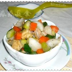 黄瓜百合炒鸡丁的做法[图]