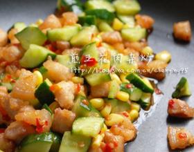 煎五花肉杂炒[图]